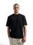 Zwarte katoenen t-shirt met merklogo Dstrezzed