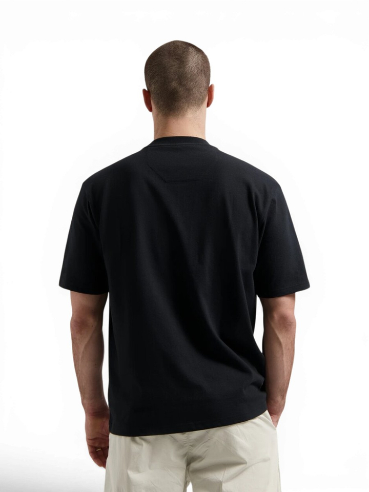 Zwarte katoenen t-shirt met merklogo Dstrezzed