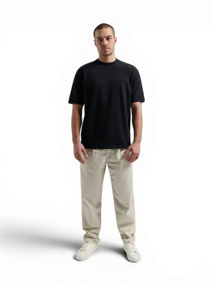 Zwarte katoenen t-shirt met merklogo Dstrezzed