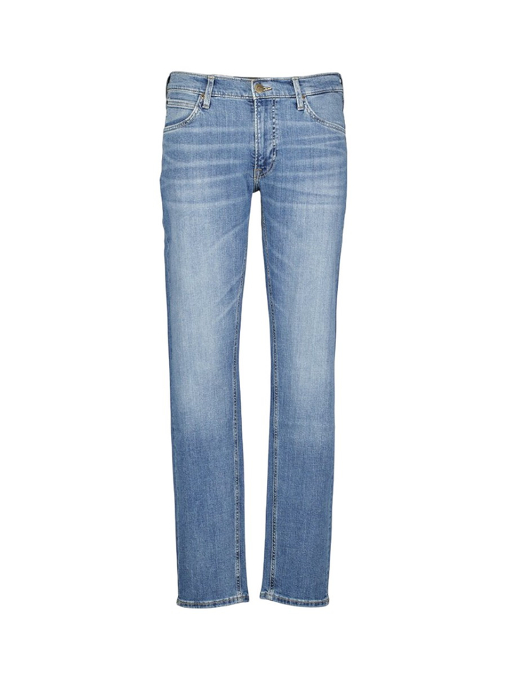 Blauwe regular straight fit jeans Daren Lee