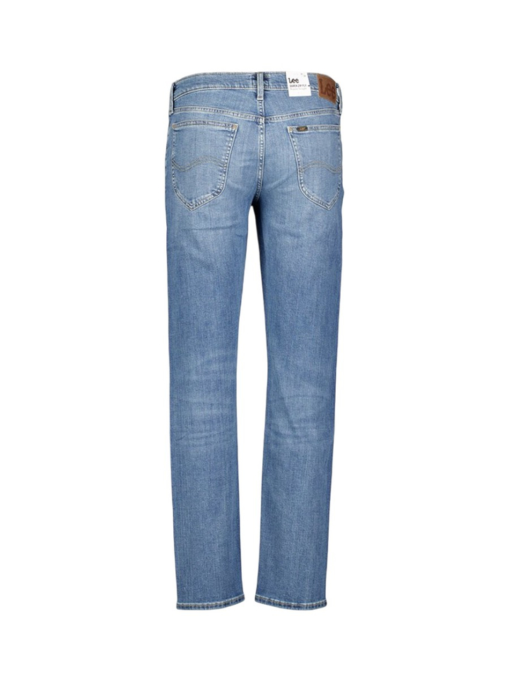 Blauwe regular straight fit jeans Daren Lee