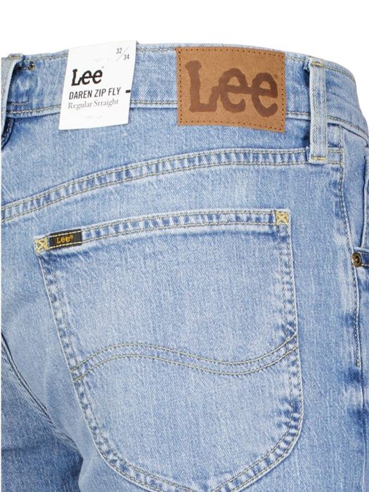 Blauwe straight fit jeans Daren Lee
