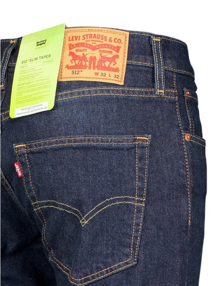 Donkerblauwe slim tapered jeans 512 Levi's 