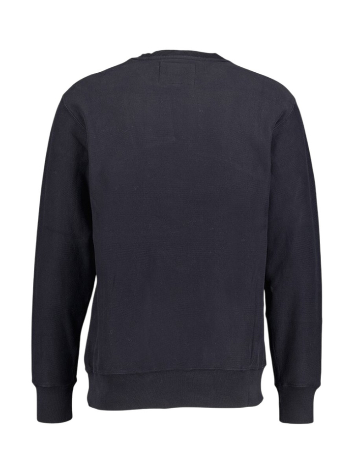 Donkerblauwe katoenen sweater met ronde hals Flake Bellerose 