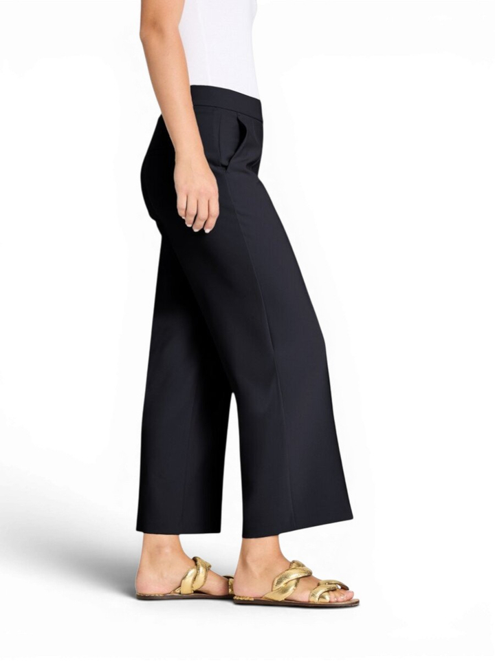 Donkerblauw losvallende broek met elastiek Cameron Cambio