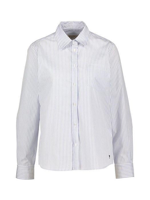 Blauw en wit gestreepte katoenen bloes Bahamas Max Mara Weekend