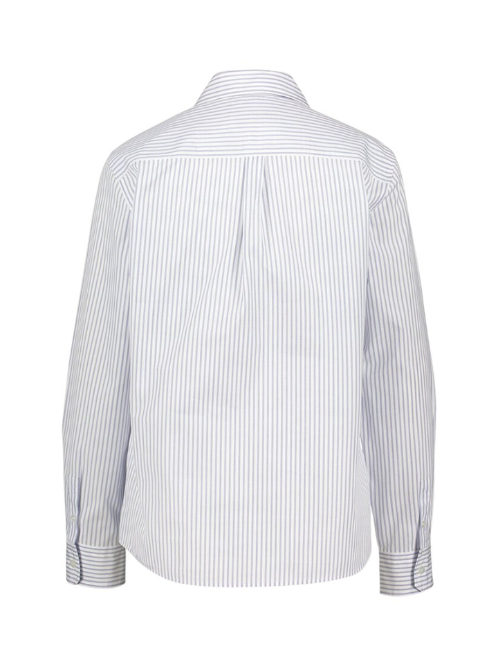 Blauw en wit gestreepte katoenen bloes Bahamas Max Mara Weekend 