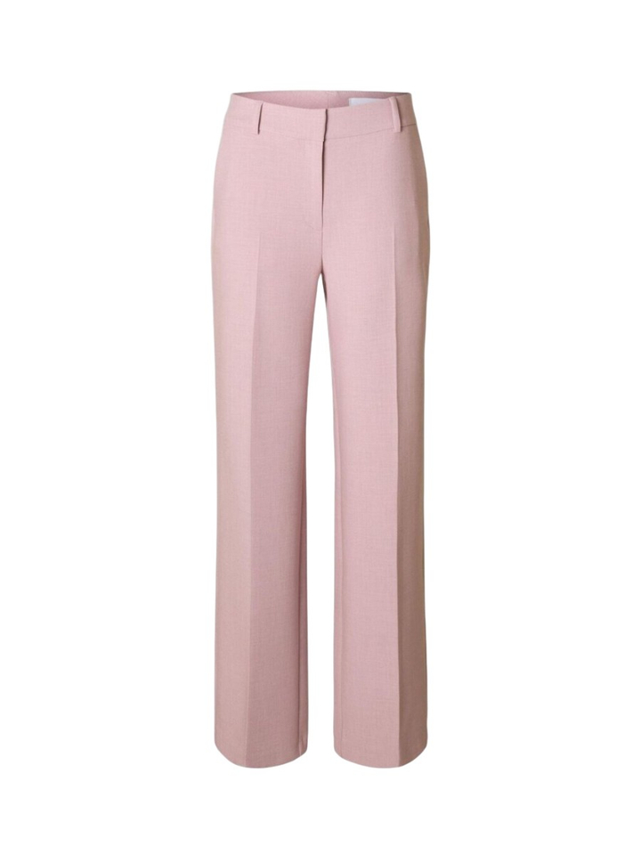 Licht roze geklede broek Selected 