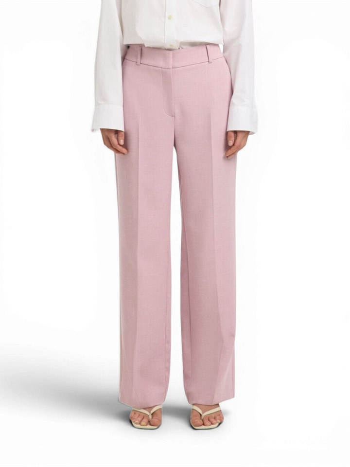 Licht roze geklede broek Selected 