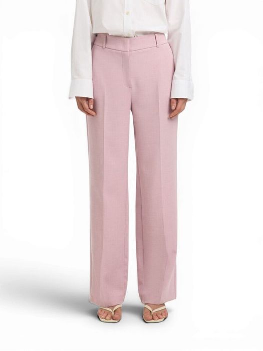 Licht roze geklede broek Selected