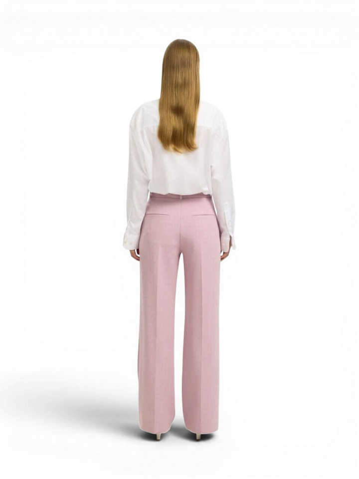 Licht roze geklede broek Selected 