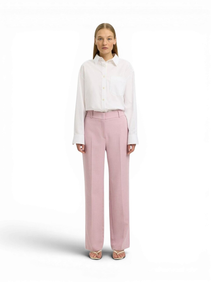 Licht roze geklede broek Selected 