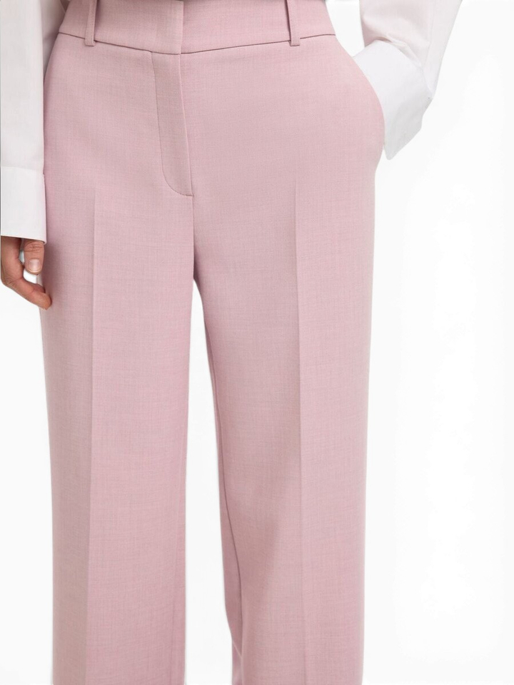 Licht roze geklede broek Selected 