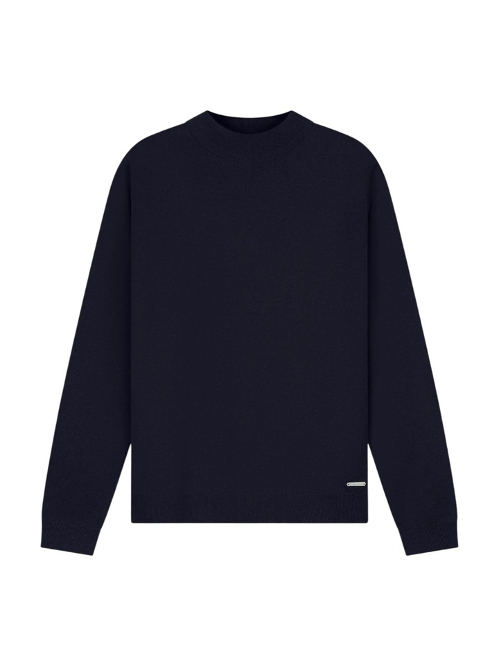 Donkerblauwe pull met ronde hals Dstrezzed 