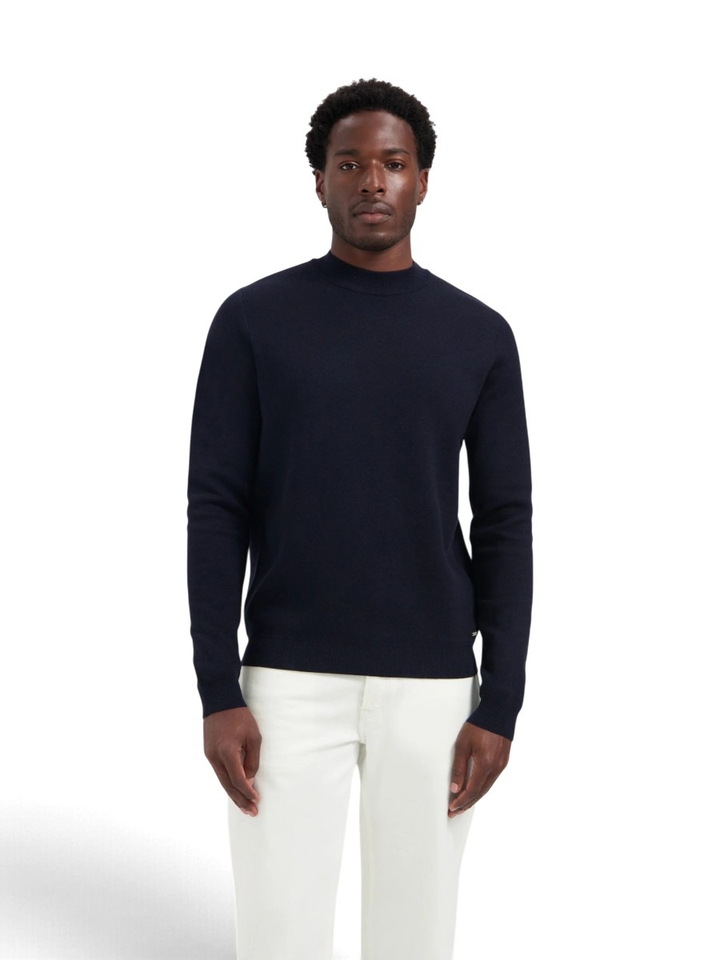 Donkerblauwe pull met ronde hals Dstrezzed 