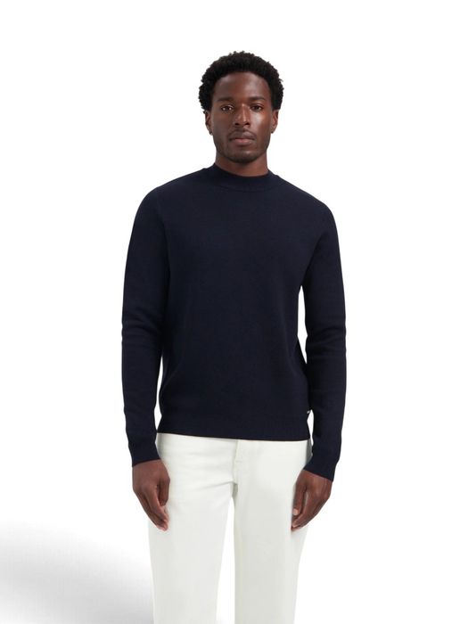 Donkerblauwe pull met ronde hals Dstrezzed