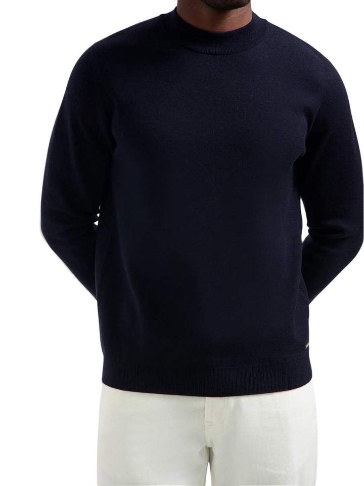 Donkerblauwe pull met ronde hals Dstrezzed 