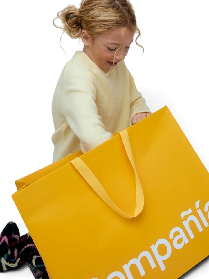Gele trui met ronde hals Compania Fantastica 
