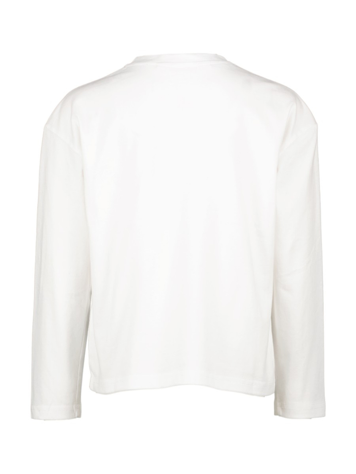 Witte t-shirt met lange mouw Compania Fantastica