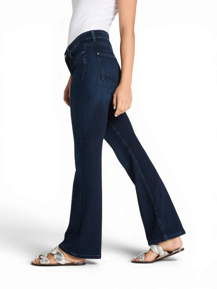 Blauwe flared fit jeans Paris Flared Cambio