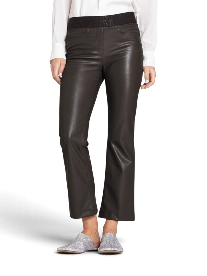 Bruine broek met elastieken sluiting Felice Cambio