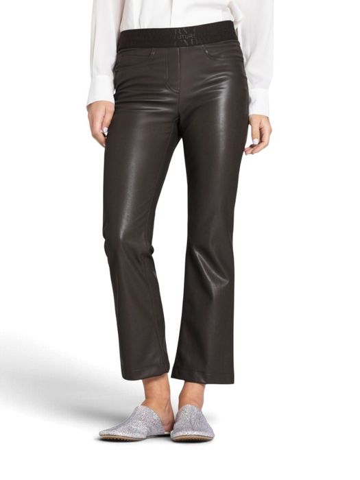 Bruine broek met elastieken sluiting Felice Cambio