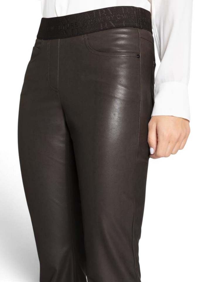 Bruine broek met elastieken sluiting Felice Cambio