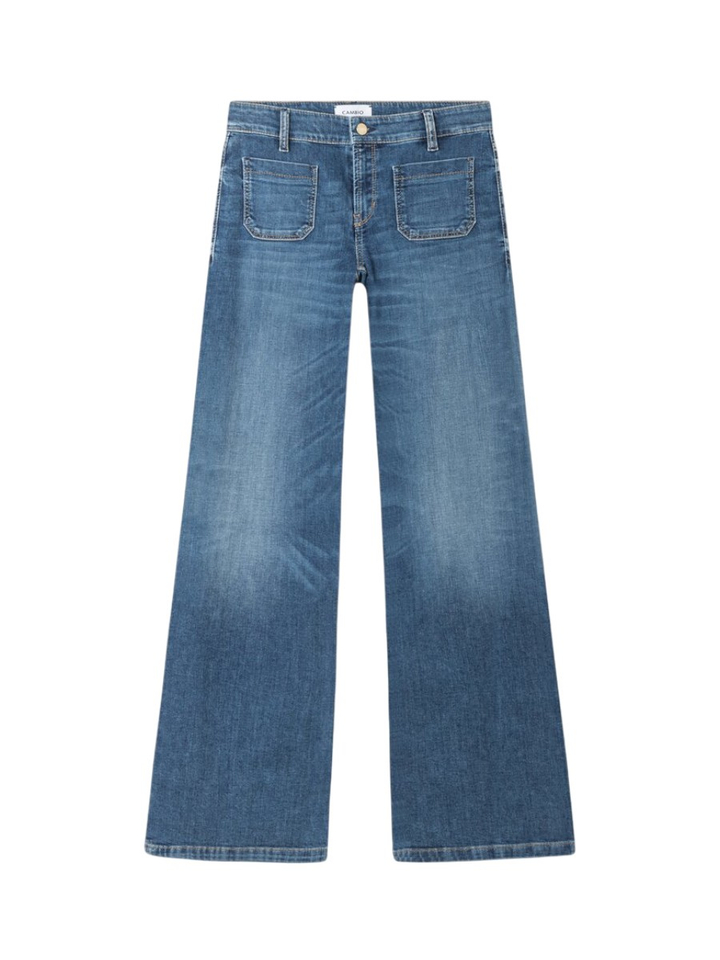 Donkerblauwe straight jeans Amara Cambio