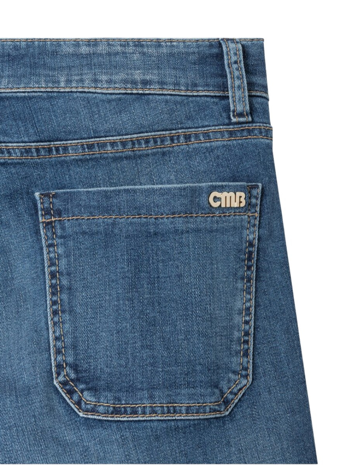 Donkerblauwe straight jeans Amara Cambio