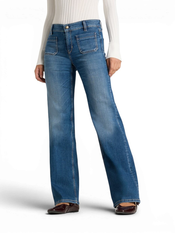 Donkerblauwe straight jeans Amara Cambio