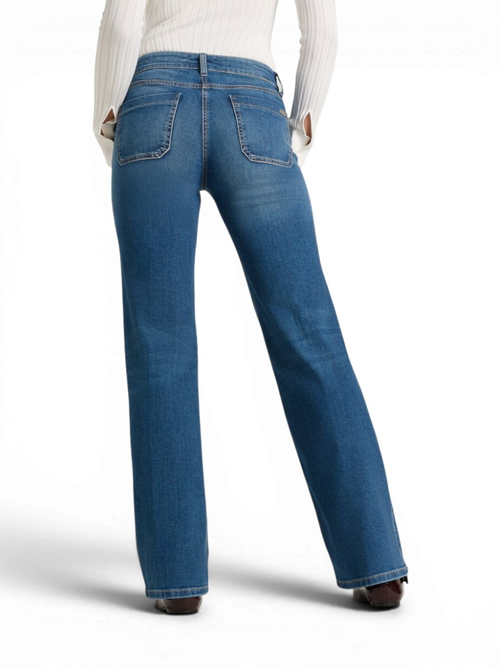 Donkerblauwe straight jeans Amara Cambio