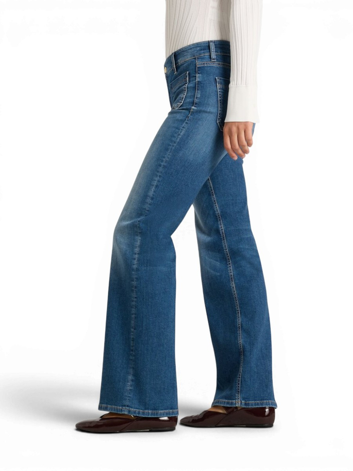 Donkerblauwe straight jeans Amara Cambio
