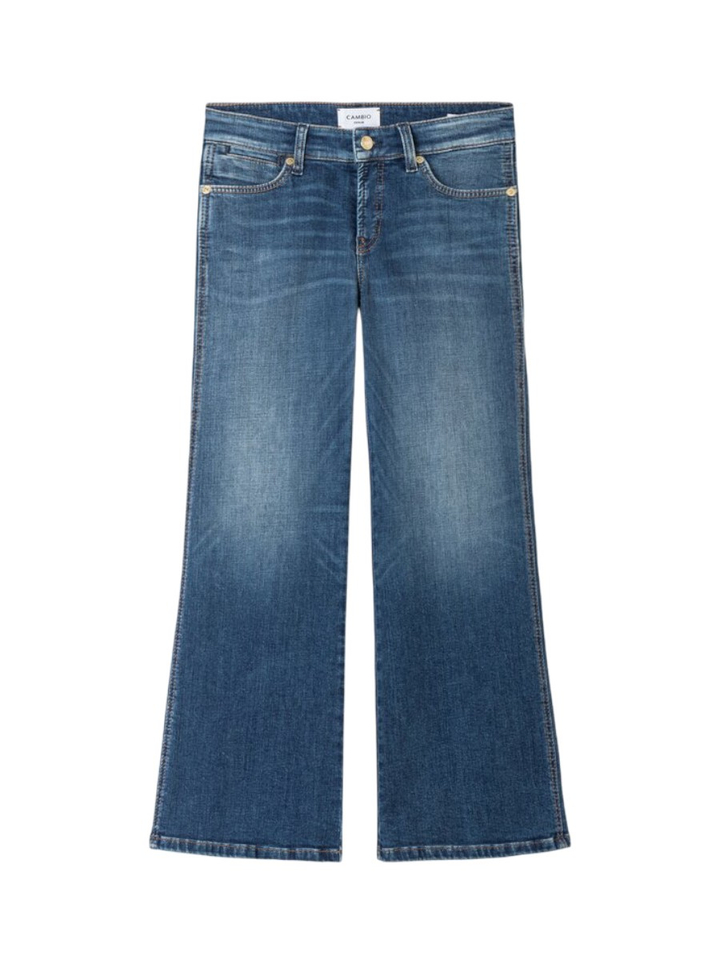 Blauwe straight jeans Fina Cambio
