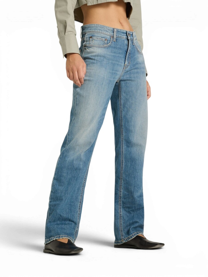 Blauwe straight jeans Gini long Cambio