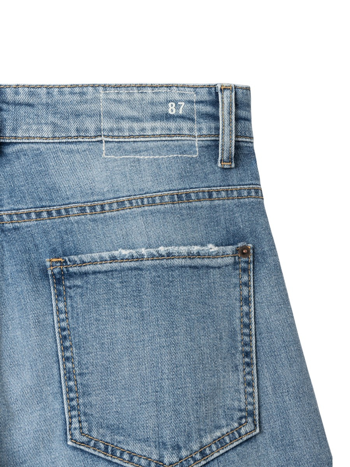 Blauwe wide leg 7/8 jeans Odina Cambio