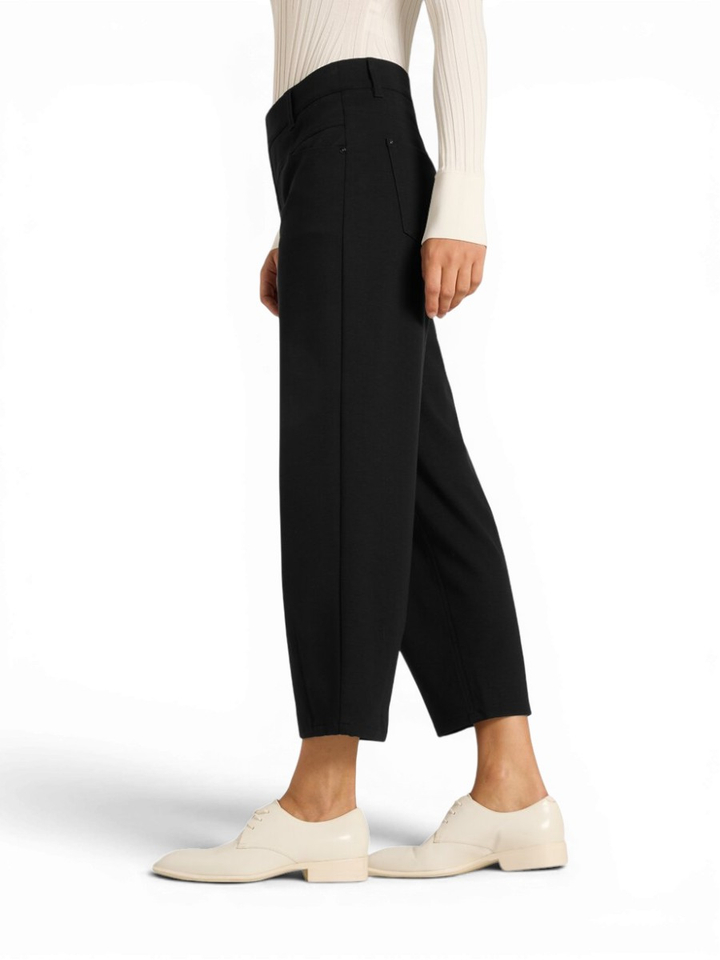 Zwarte tapered fit broek in jogger stof Elin Jogger Cambio