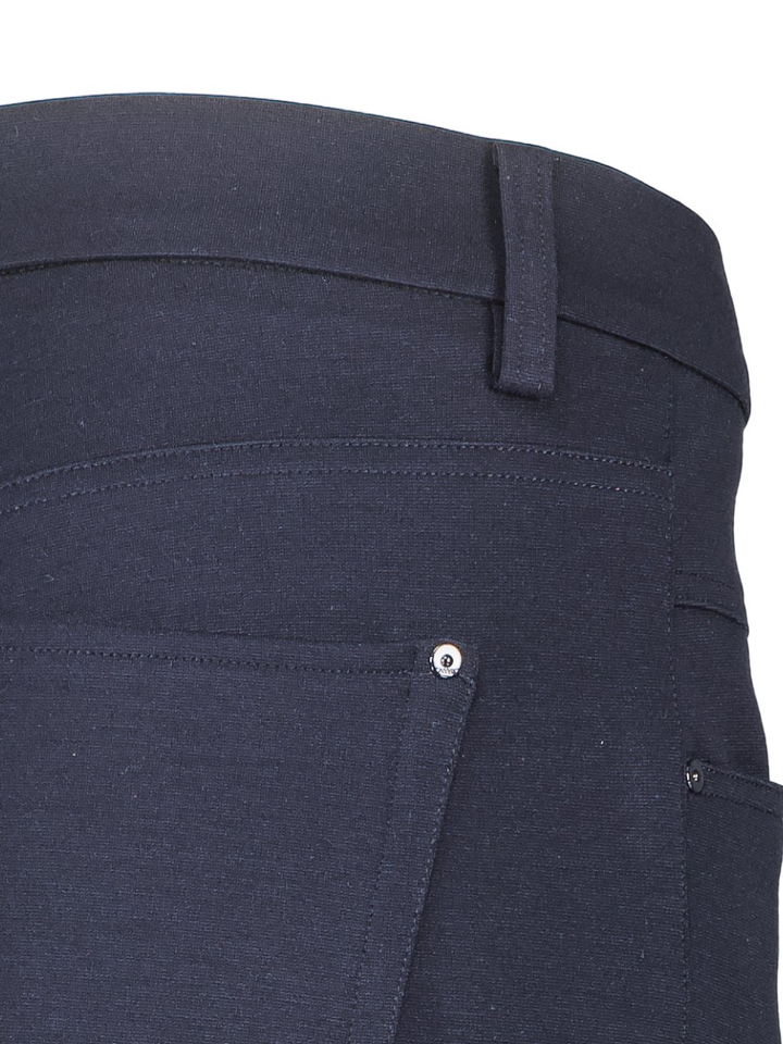 Donkerblauwe tapered fit jeans in jogger stof Elin Jogger Cambio 