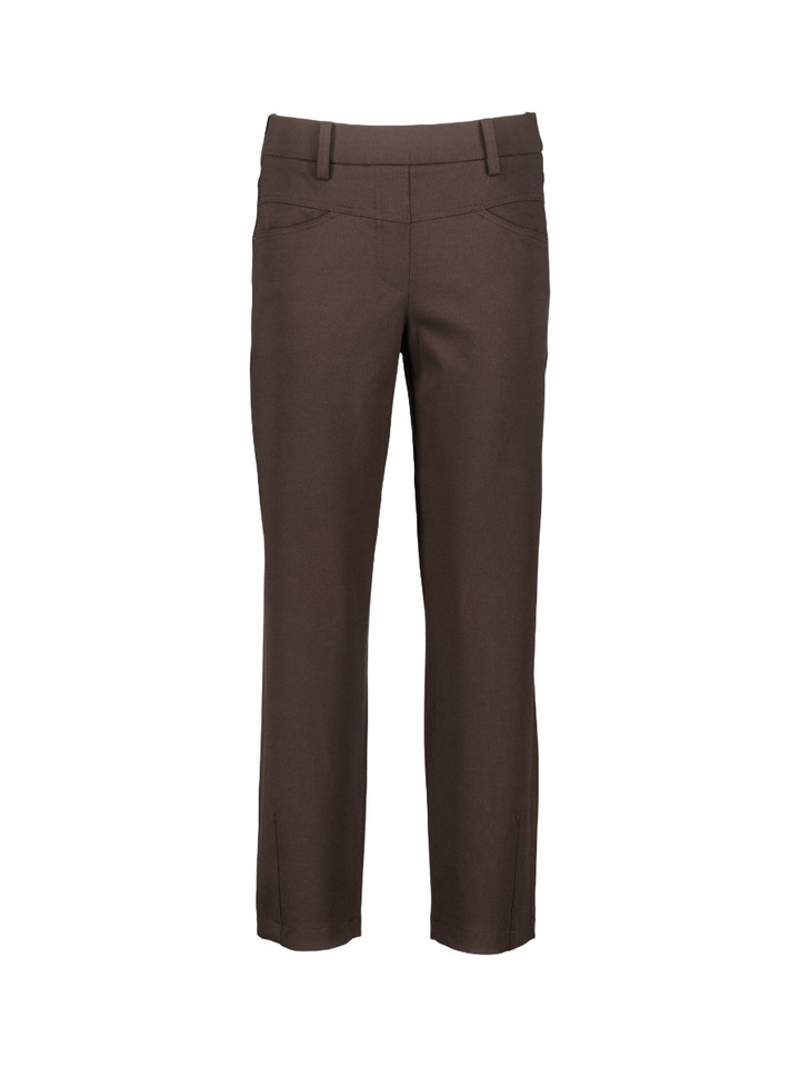 Donkerbruine tapered fit jeans in jogger stof Elin Jogger Cambio