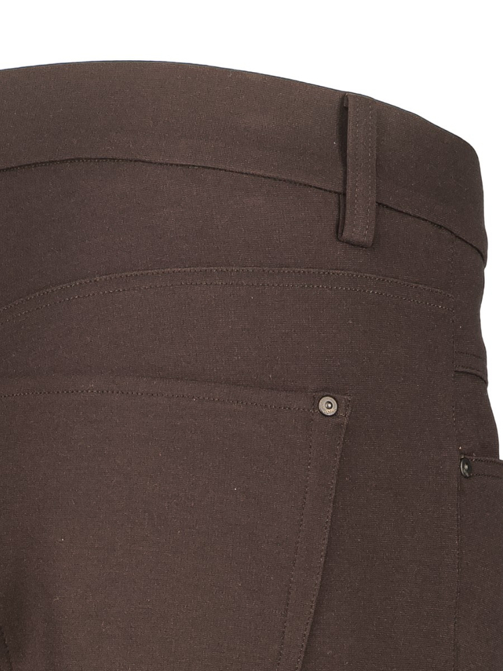 Donkerbruine tapered fit jeans in jogger stof Elin Jogger Cambio