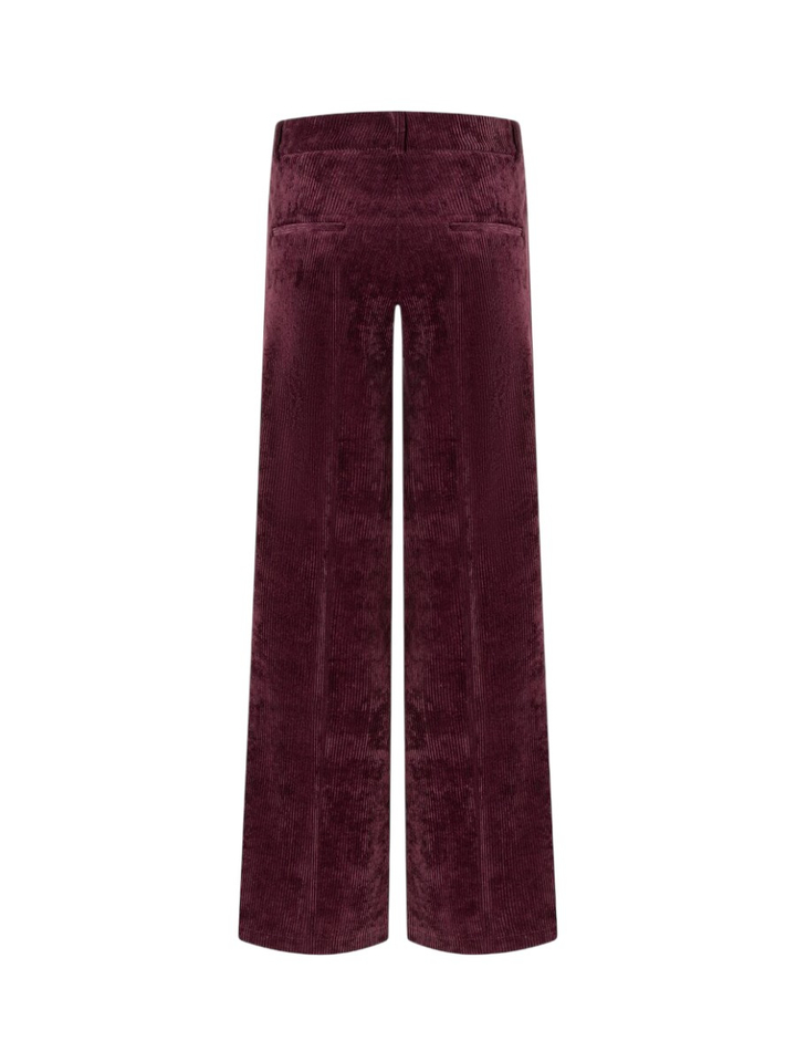 Bordeaux broek in ribfluweel Amelie Cambio