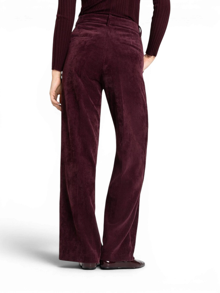 Bordeaux broek in ribfluweel Amelie Cambio