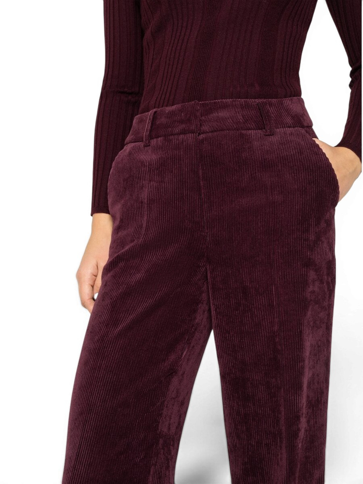 Bordeaux broek in ribfluweel Amelie Cambio