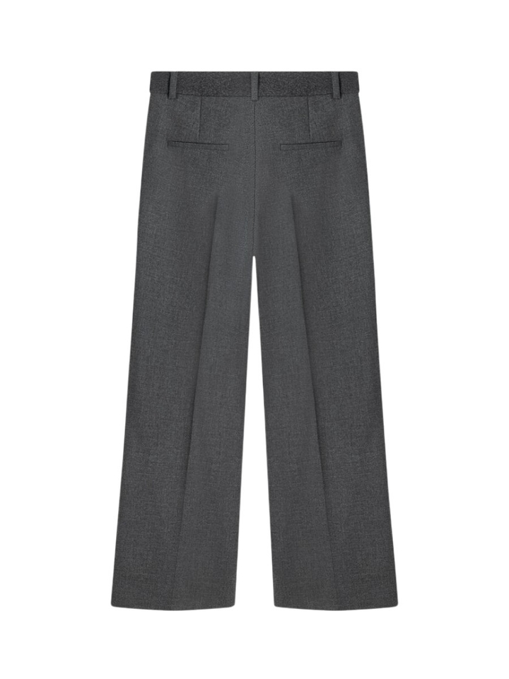 Grijze broek met rechte pijpen Amelie Cambio