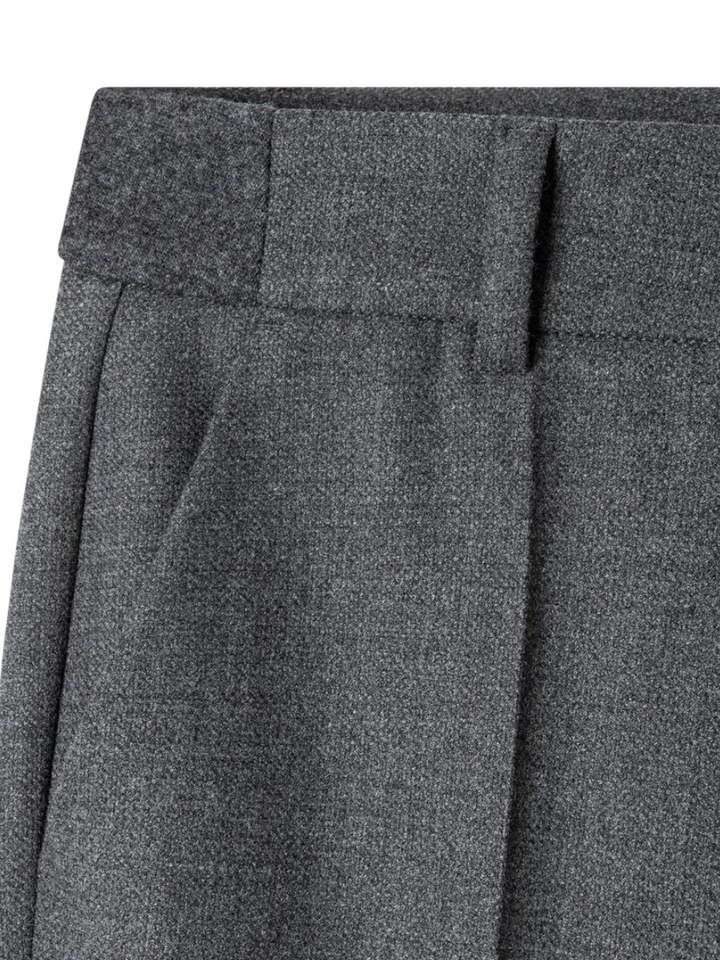 Grijze broek met rechte pijpen Amelie Cambio