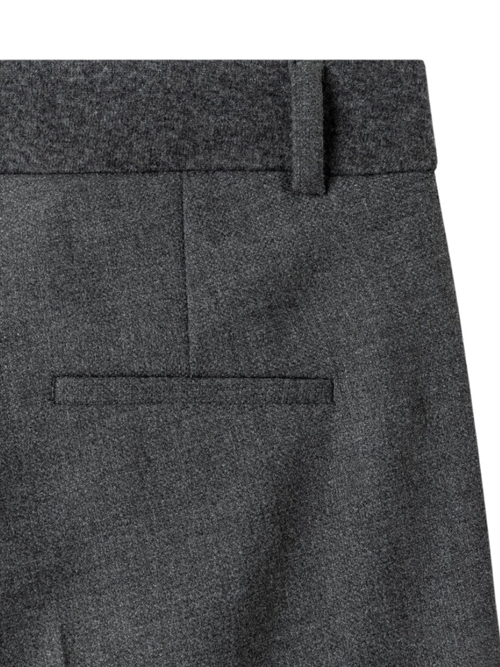 Grijze broek met rechte pijpen Amelie Cambio