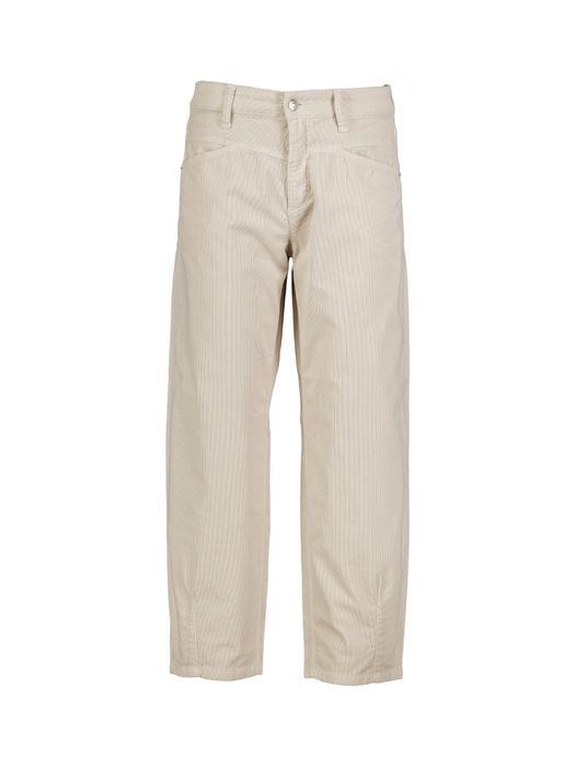 Beige broek in ribflueel ELIN Cambio