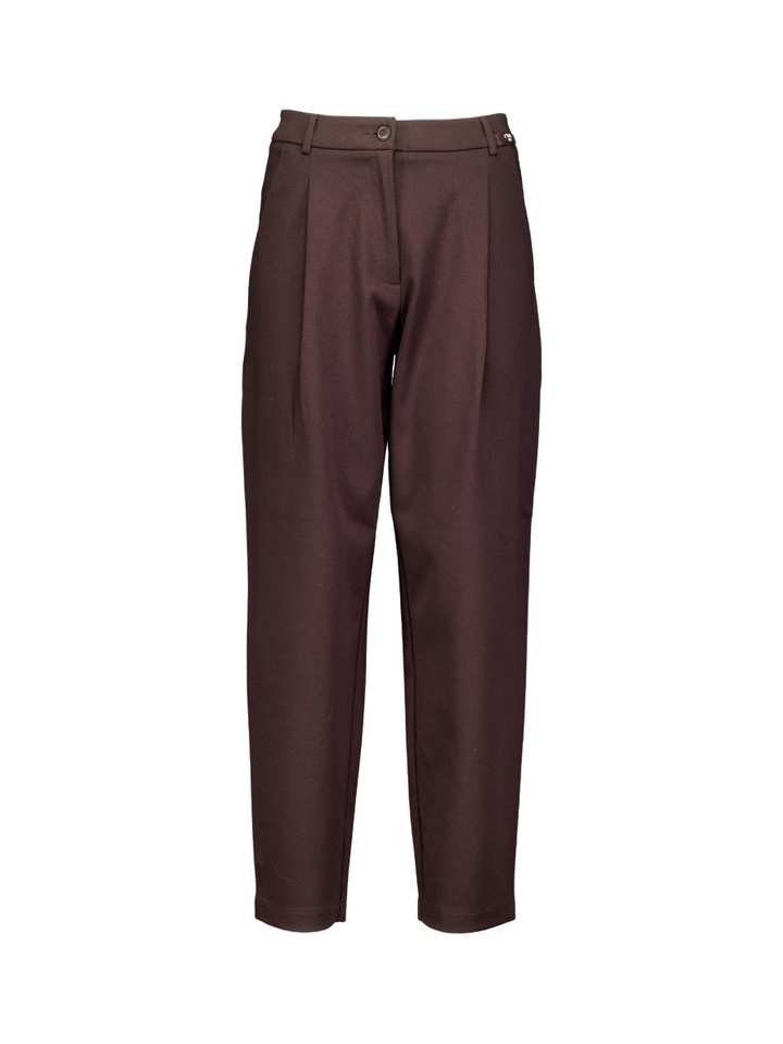 Aubergine kleurige geklede broek Etoile Cambio 