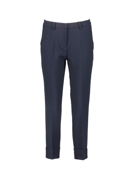 Donkerblauwe broek Krystal met overslag Cambio