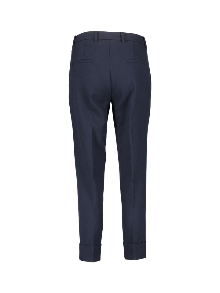 Donkerblauwe broek Krystal met overslag Cambio