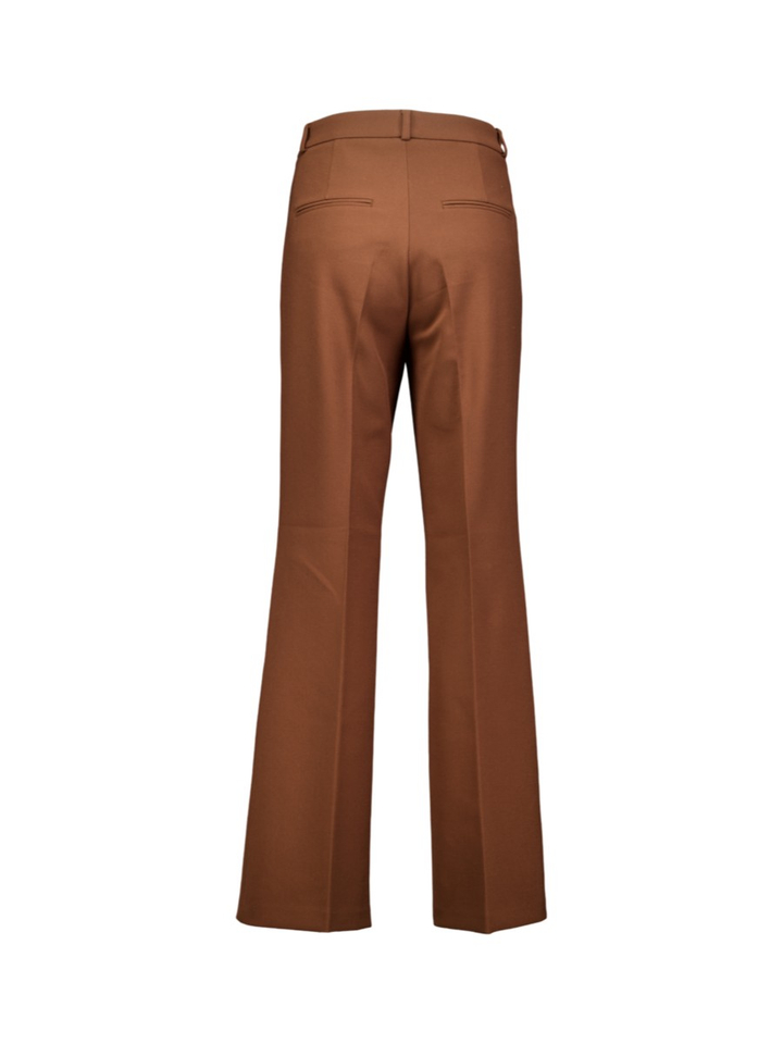 Bruine broek met rechte pijpen Famouw Cambio